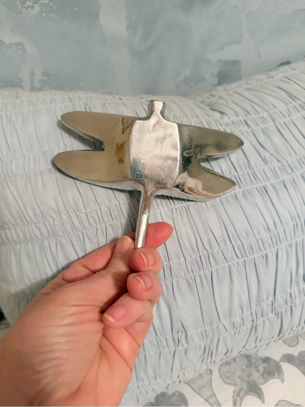 Silver Dragonfly trinket dish or tabletop decor
